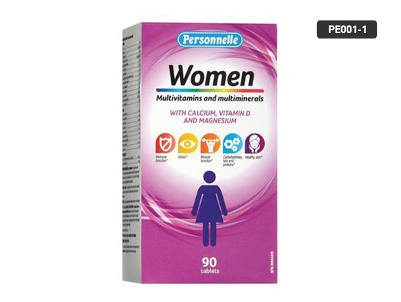 Personnelle Multivitamins & Multiminerals 90 Tablets – daily supplement for women packed with vitamins and minerals to support their energy, immunity and overall health.